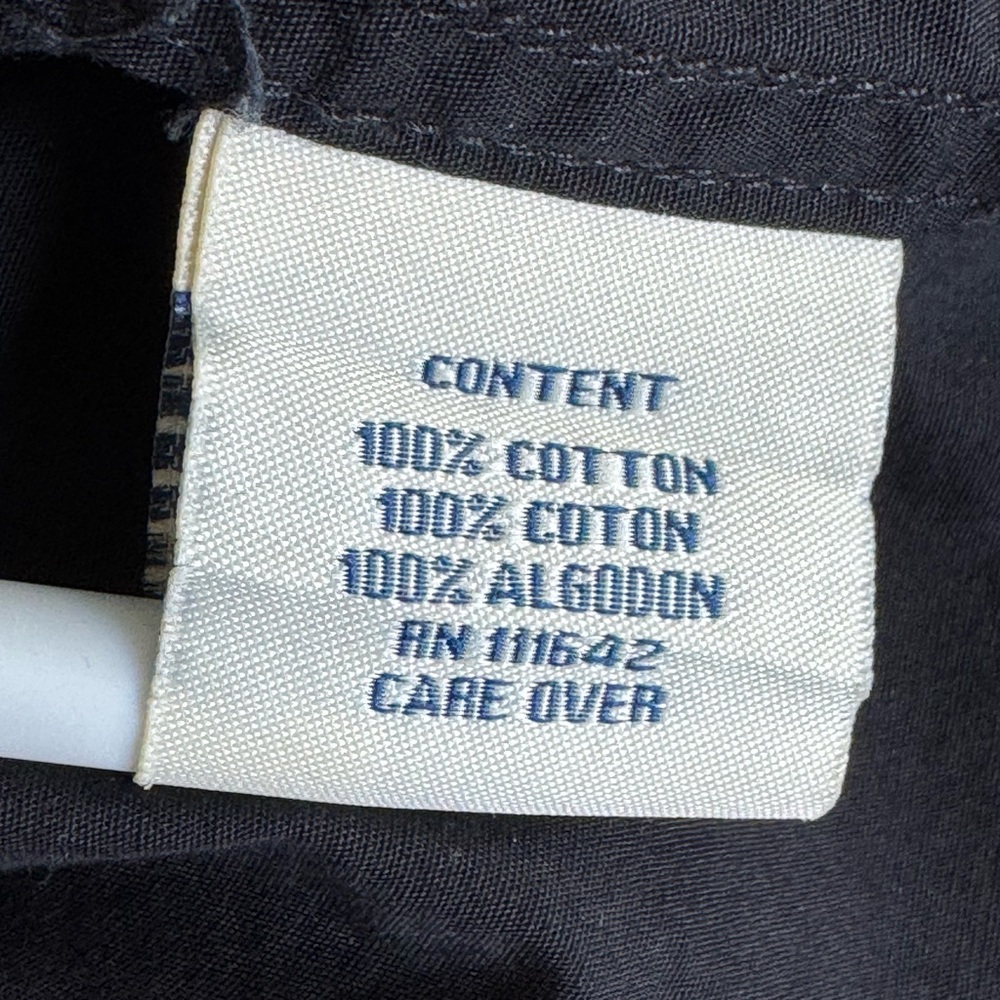Coogi Australia 1969 Shirt Mens Black Camp Cotton Button Pocket Embroidered 2XL - Picture 6 of 6